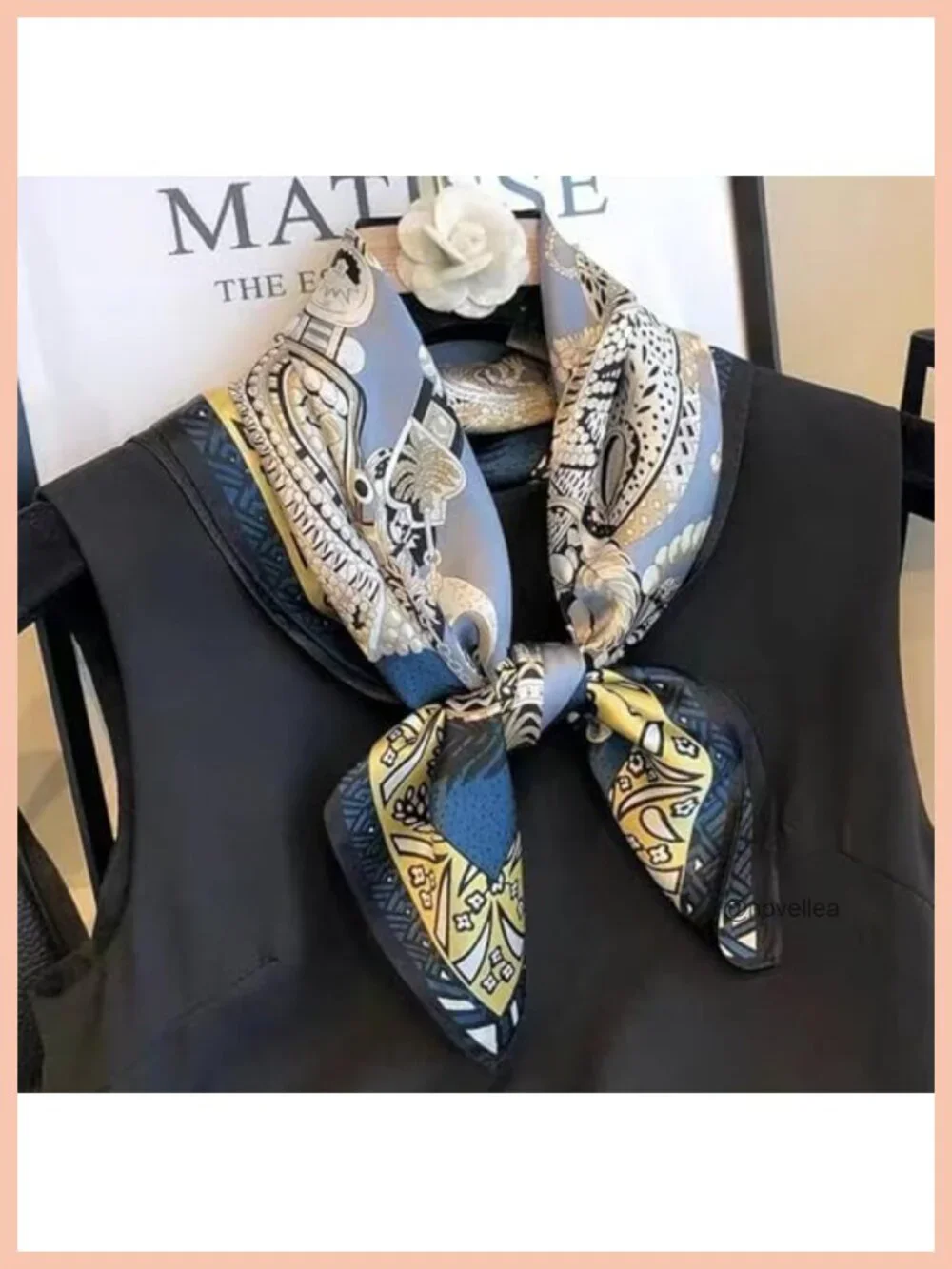 Pure Mulberry Silk Square Scarf 27x27 Headscarf Neckerchief